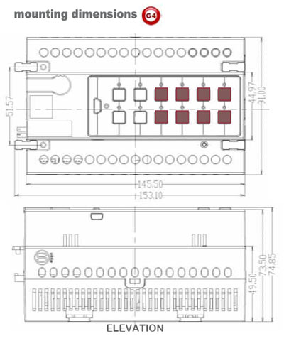 SmartBus Dimmer 8ch 1.5Amp /ch - SB-DIM8C1A-DN - GTIN (UPC-EAN): 0610696254702