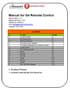 Manual for Remote Control v.1.0