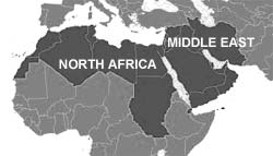 Middle East and North Africa Map