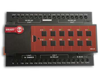 SmartBUS Mix24 Controller, DIN-Rail Mount (G4) - SB-MIX24-DN - GTIN (UPC-EAN): 0610696254788
