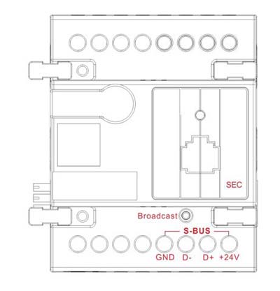 Smart-Bus Security/Safety Monitoring Module (G4) - SB-SEC250K-DN - GTIN(UPC-EAN): 0610696254047